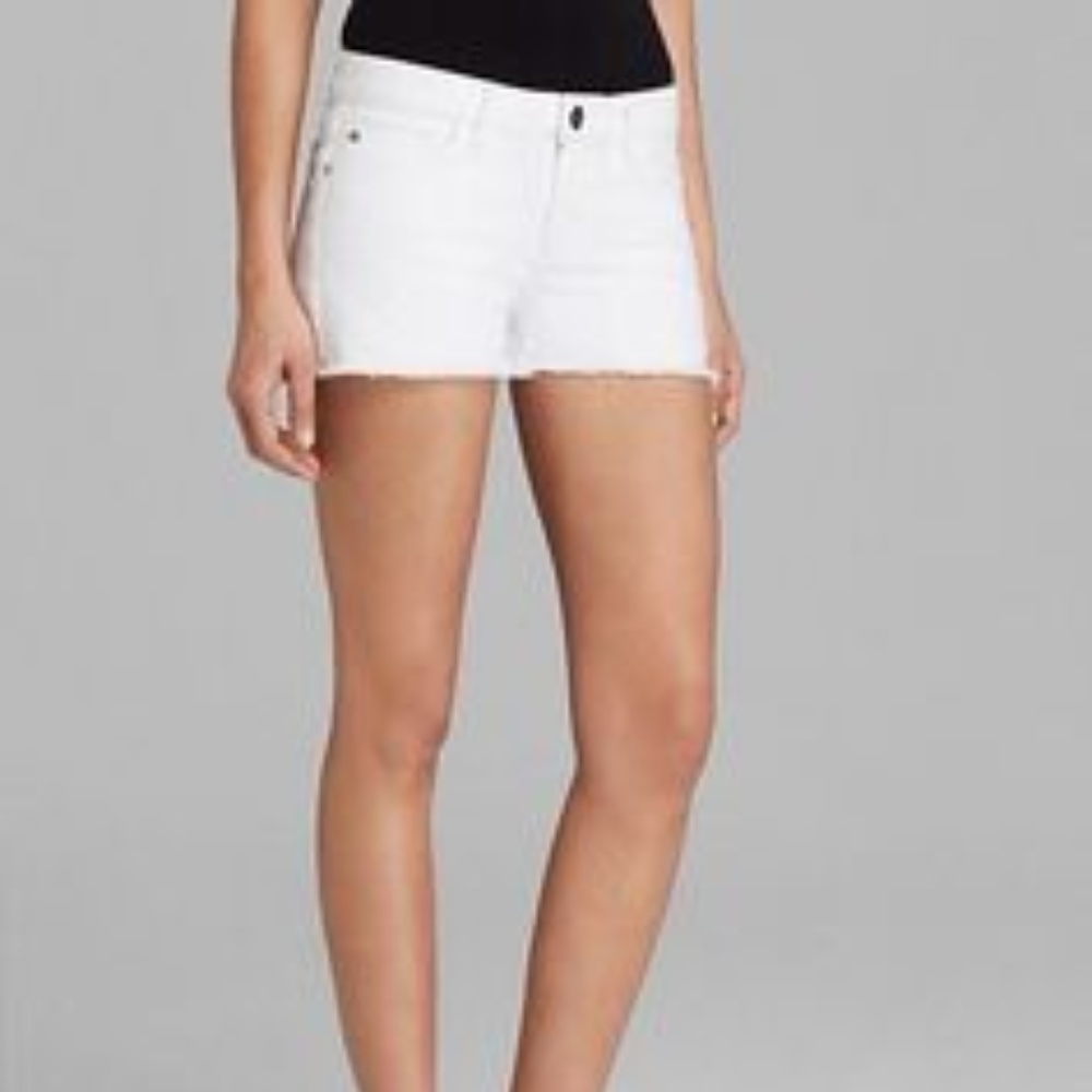 Hudson Amber Raw Edge Denim Shorts Size 24